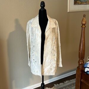 Beautifully detailed silk Sandy Starkman jacket.